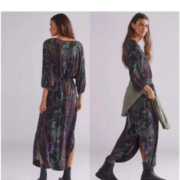 Anthropologie Daily Practice Stretch Jersey Maxi Dress Small - Picture 10 of 10